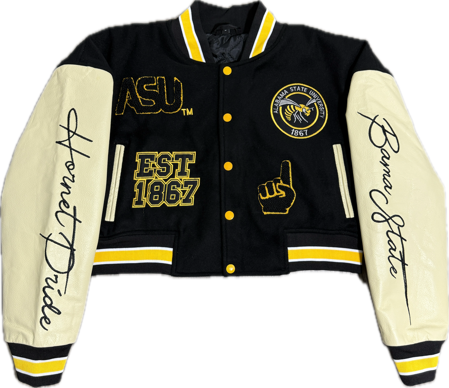 Alabama State University Cropped Letterman