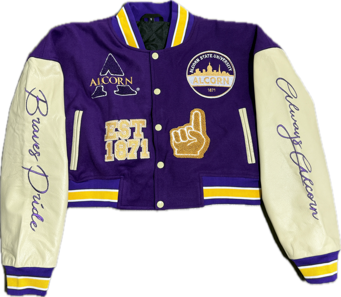 Alcorn State University Cropped Letterman