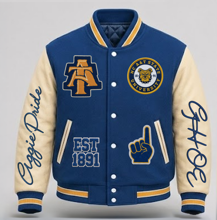 North Carolina A&T Cropped Letterman (Alternate)