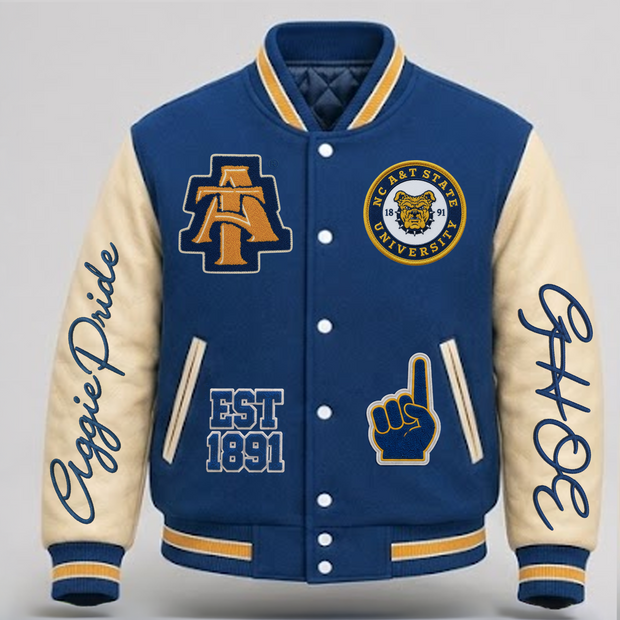 North Carolina A&T Cropped Letterman (Alternate)