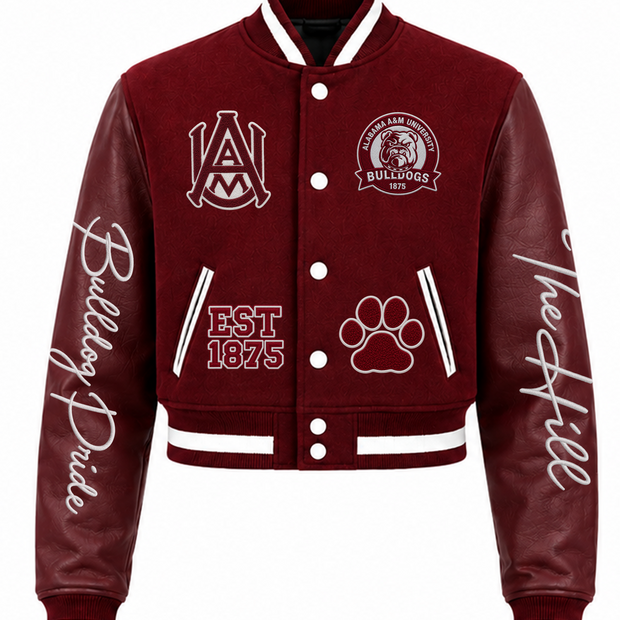 Alabama A&M University Cropped Letterman (Alternate)