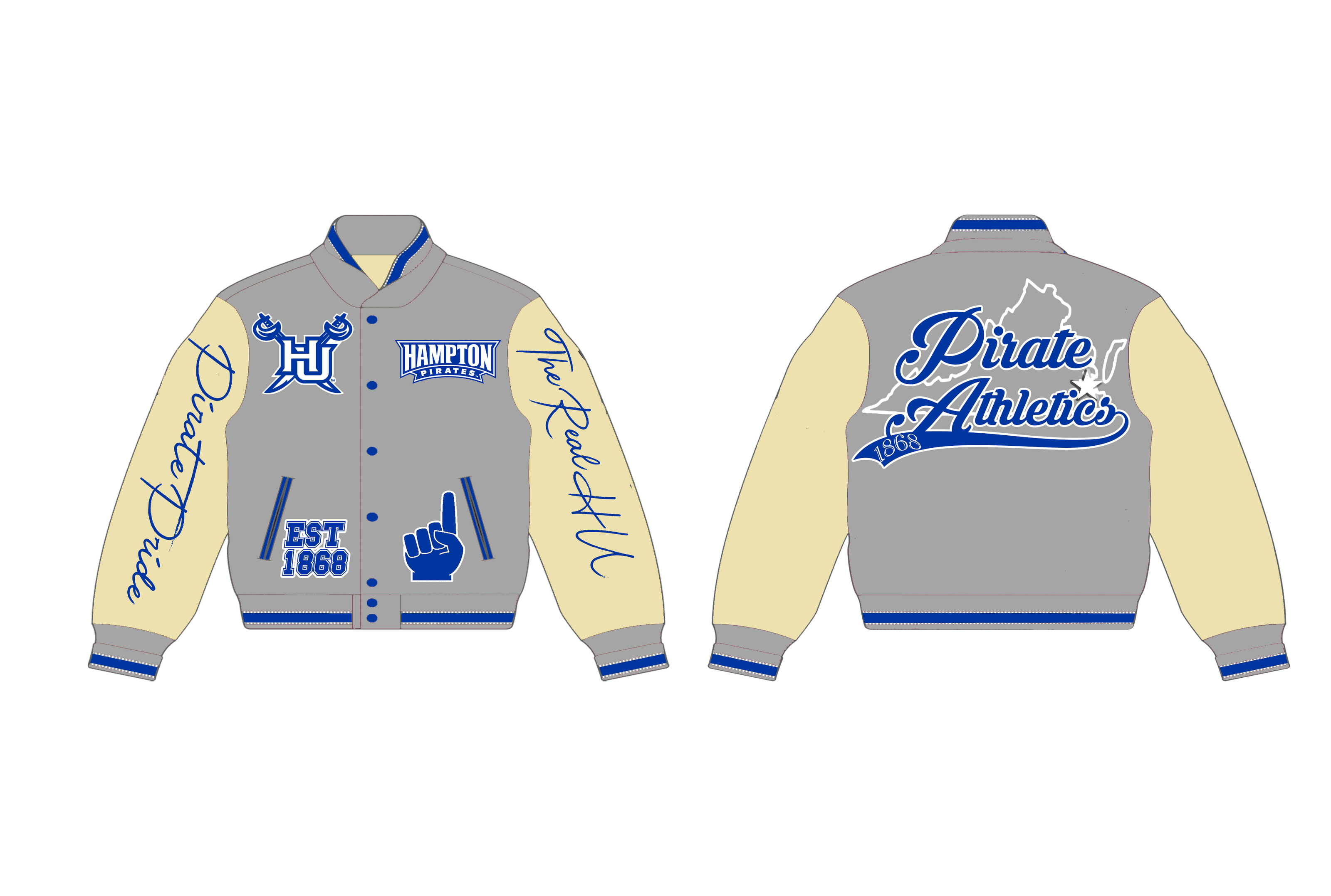 Hampton University Cropped Letterman