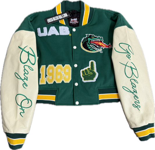 UAB Cropped Letterman