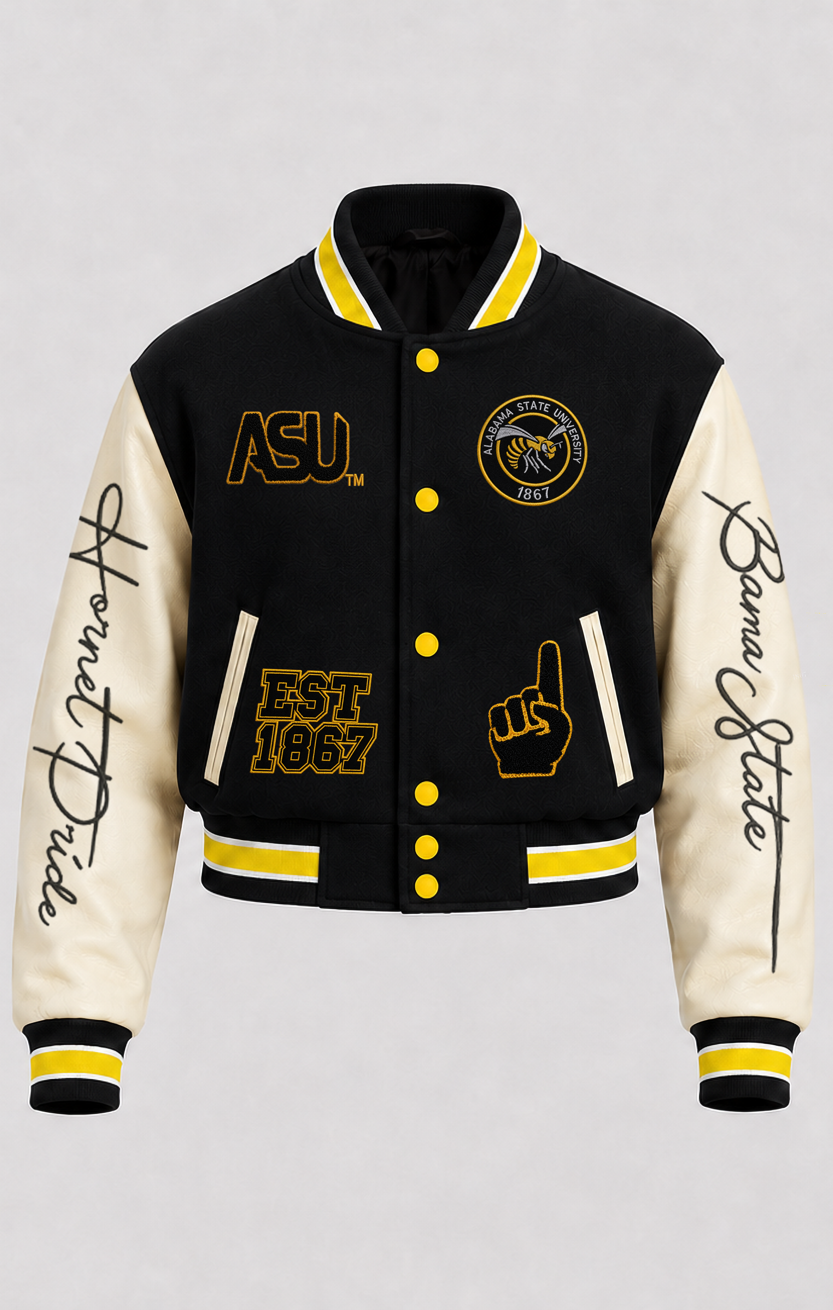 Alabama State University Cropped Letterman