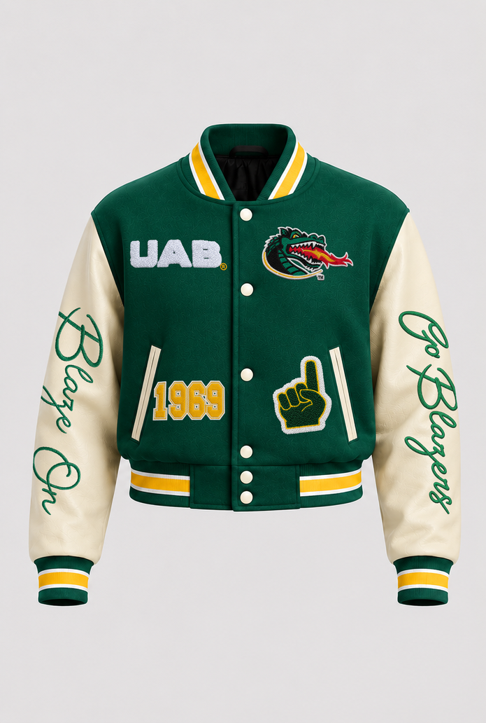 UAB Cropped Letterman