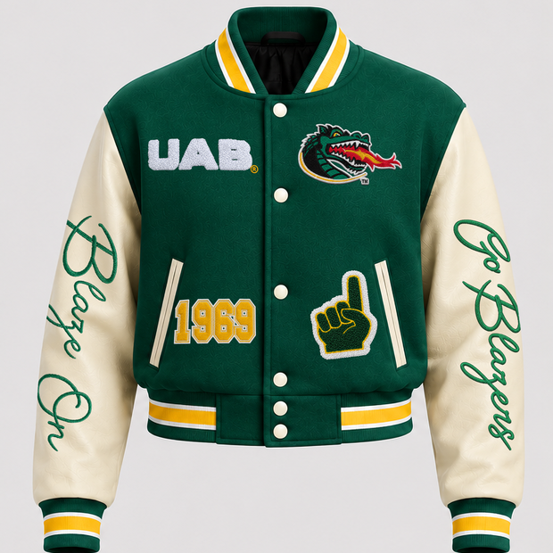 UAB Cropped Letterman